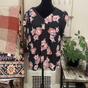Philosophy floral polyester top